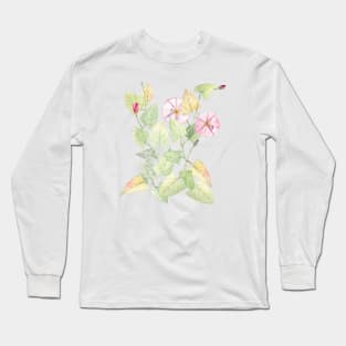 Bindweed composition Long Sleeve T-Shirt